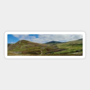 Panorama of Glen Shee in Perthshire, Scotland Sticker